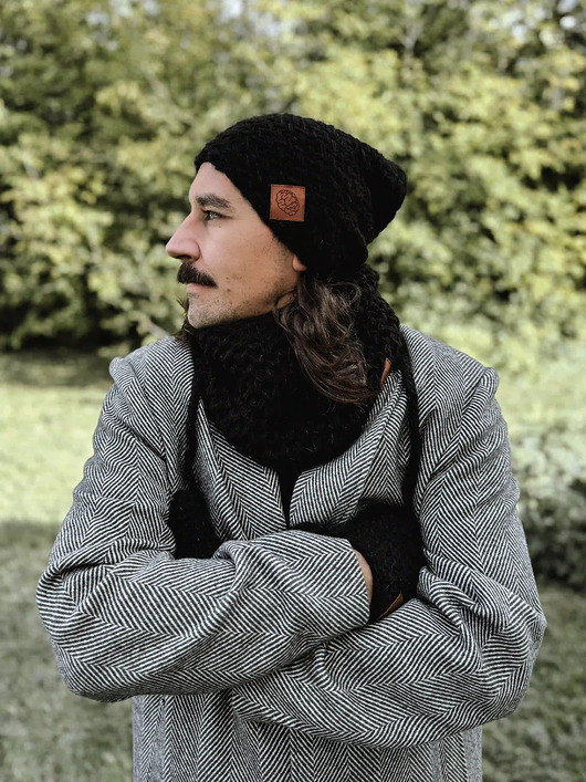 Męska czapka MERINO Explorer Czarny