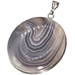 Agat Botswana Piękny Wisiorek Srebro Unikat