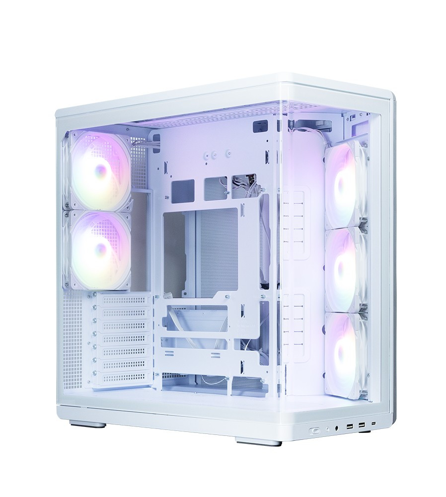 Zalman Obudowa P60 Mid-Tower 5x ARGB fans biała P60 White
