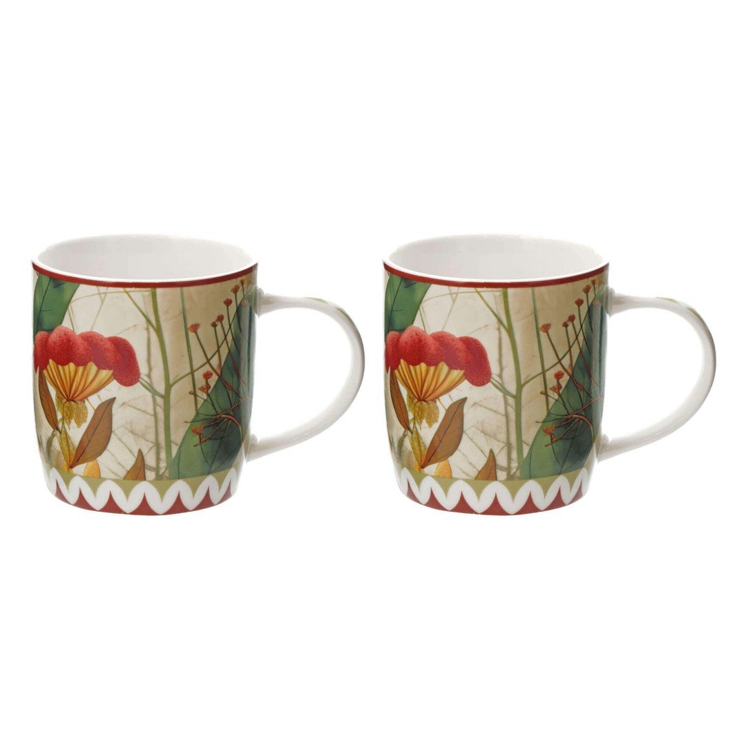 ROSE&TULIPANI MIRABILIA Zestaw 2 kubków 420 ml, czerwony