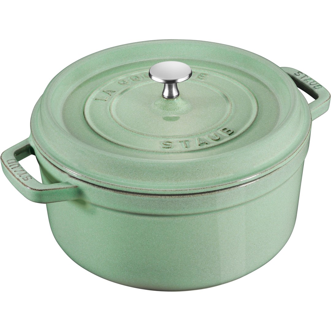 STAUB LA COCOTTE Garnek żeliwny okrągły 6.7 ltr, miętowy