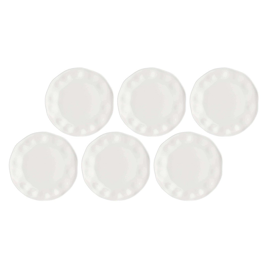 LA PORCELLANA BIANCA LUNIA Zestaw 6 talerzy do sałatek 21.5 cm