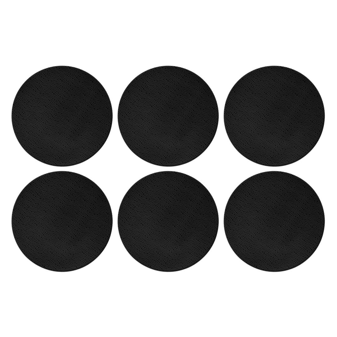 SELTMANN LIFE FASHION GLAMOROUS BLACK Zestaw 6 talerzy obiadowych 28 cm