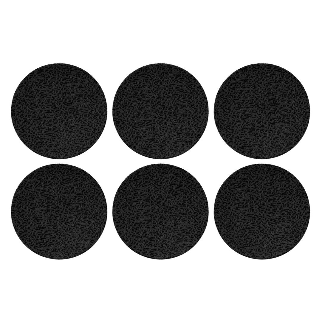 SELTMANN LIFE FASHION GLAMOROUS BLACK Zestaw 6 talerzy do sałatek 22.5 cm