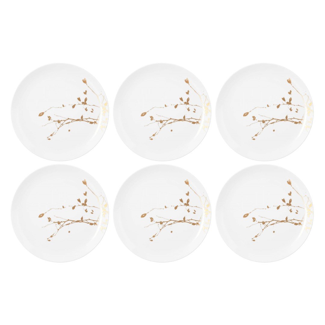 SELTMANN LIBERTY GOLDEN ROSE HIP Zestaw 6 talerzy obiadowych 27.5 cm