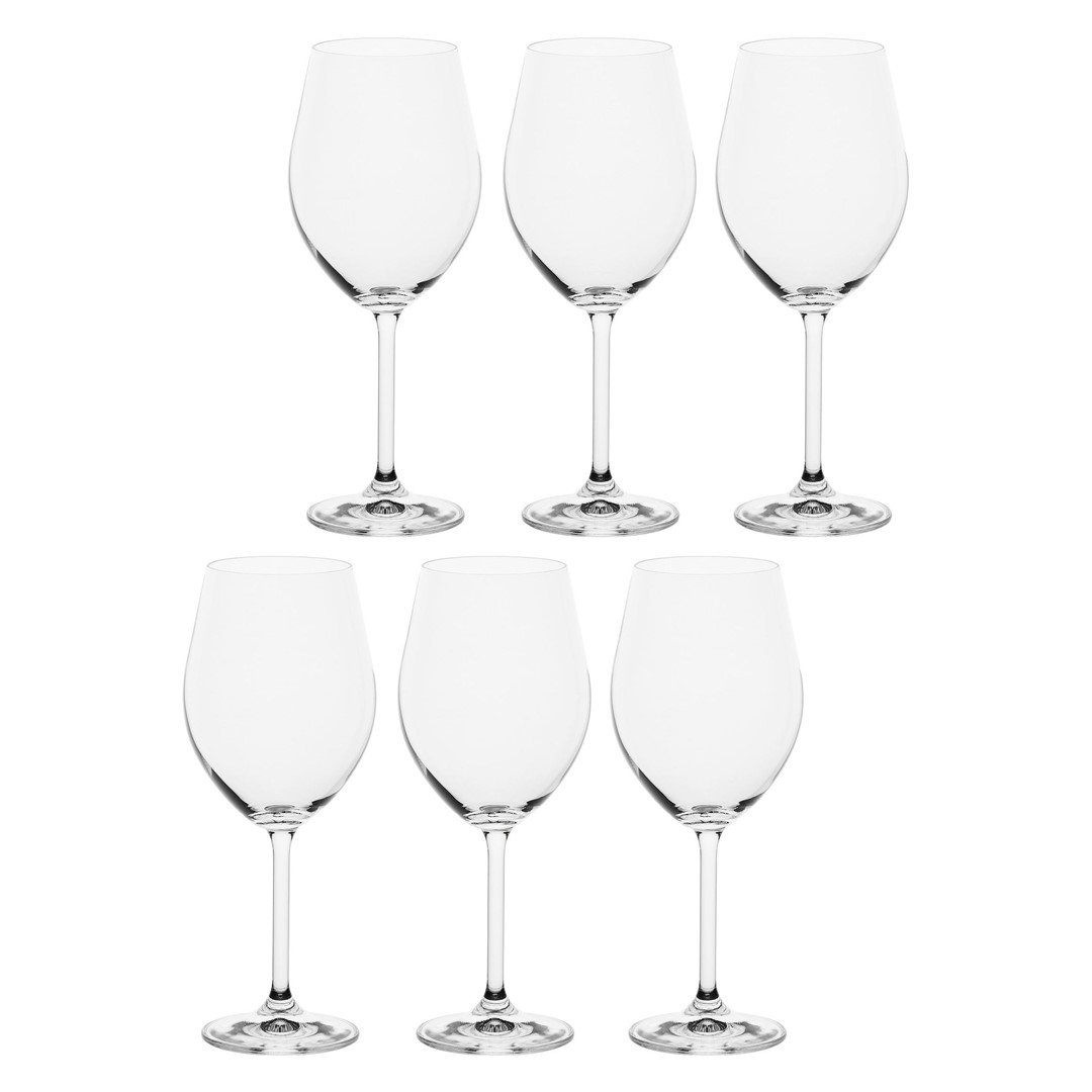 LA PORCELLANA BIANCA NOVELLO Zestaw 6 kieliszków do czerwonego wina 425 ml