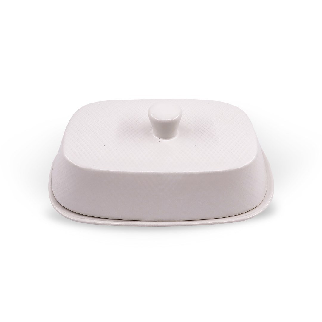 CERAMICZNA MASELNICZKA MASELNICA NA MASŁO MAESTRO WHITE MR-20002-45