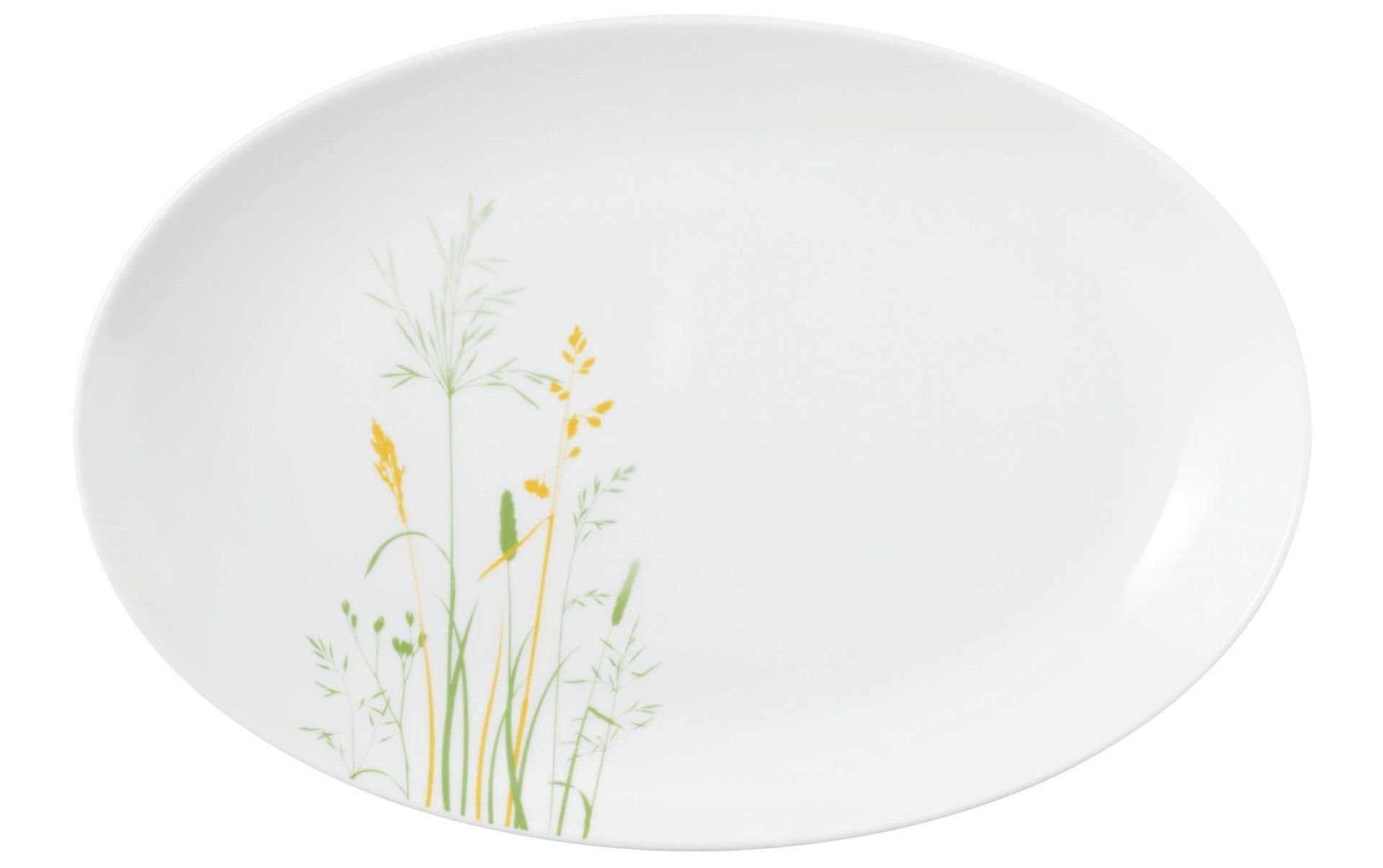 SELTMANN MEADOW GRASSES GREEN Owalny półmisek 31.5 x 21 cm