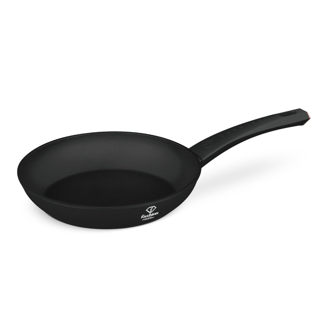 Patelnia z powłoką tytanową 24cm Fashion TV FTV-0021 Matte Black- Rose Gold Collection