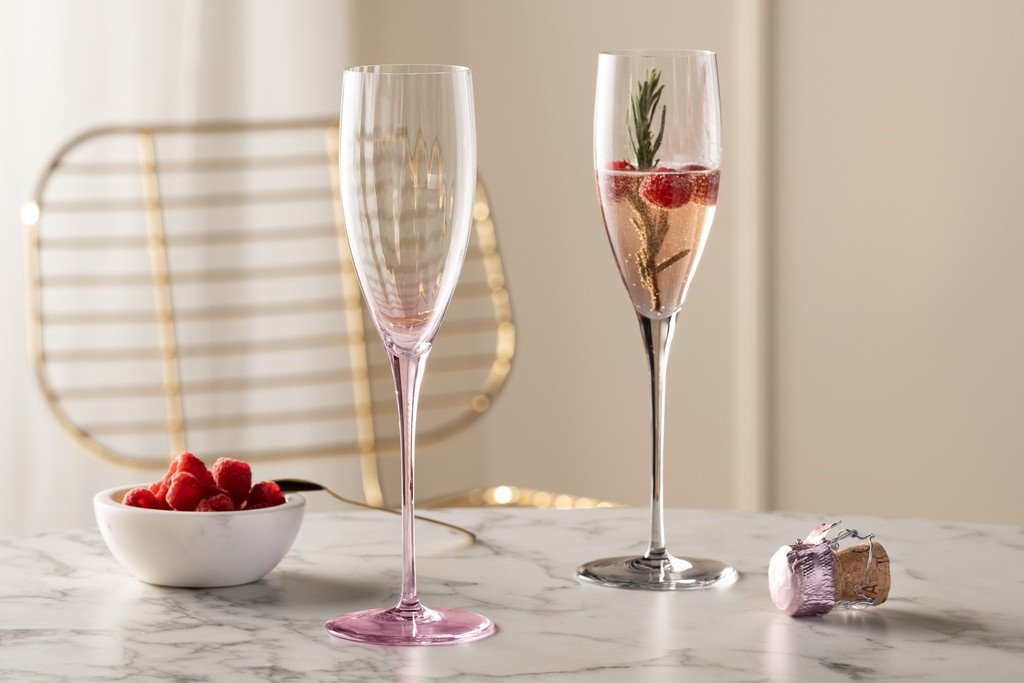 Zestaw 6 kieliszków do szampana 250ml POESIA rose