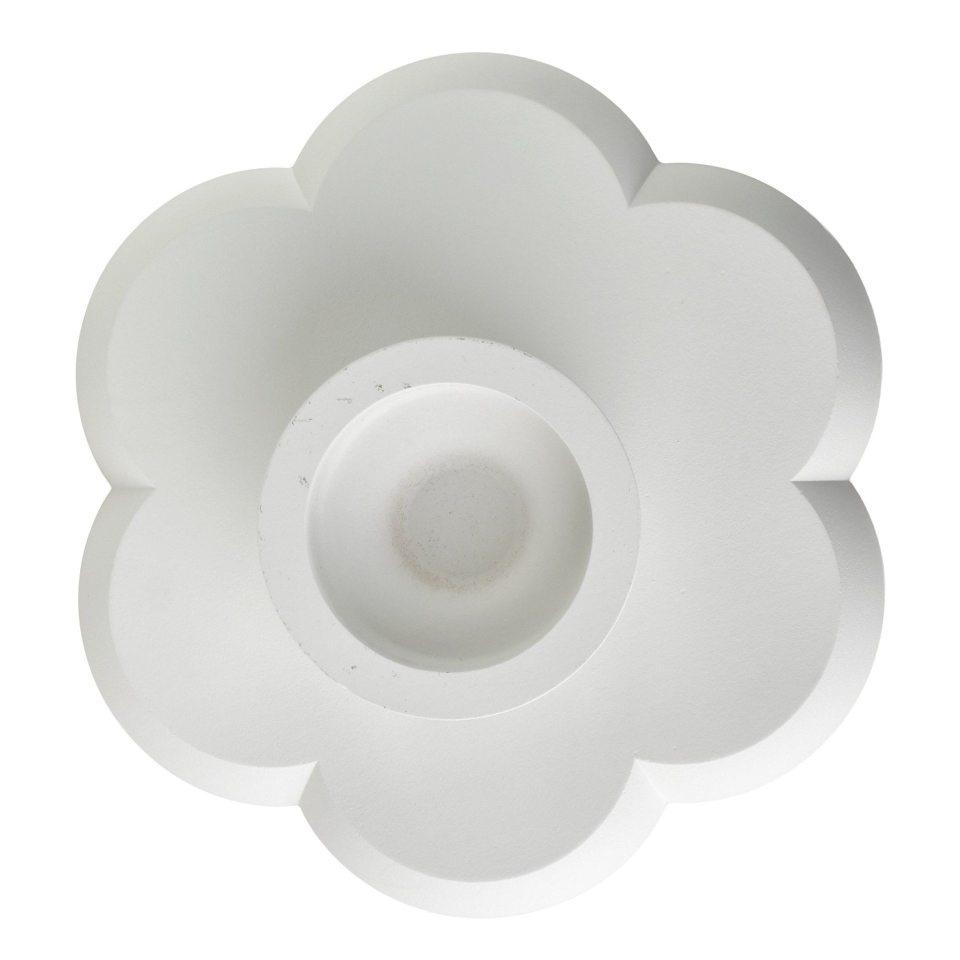 DAZ Patera dekoracyjna 30x30x8cm kwiat biała