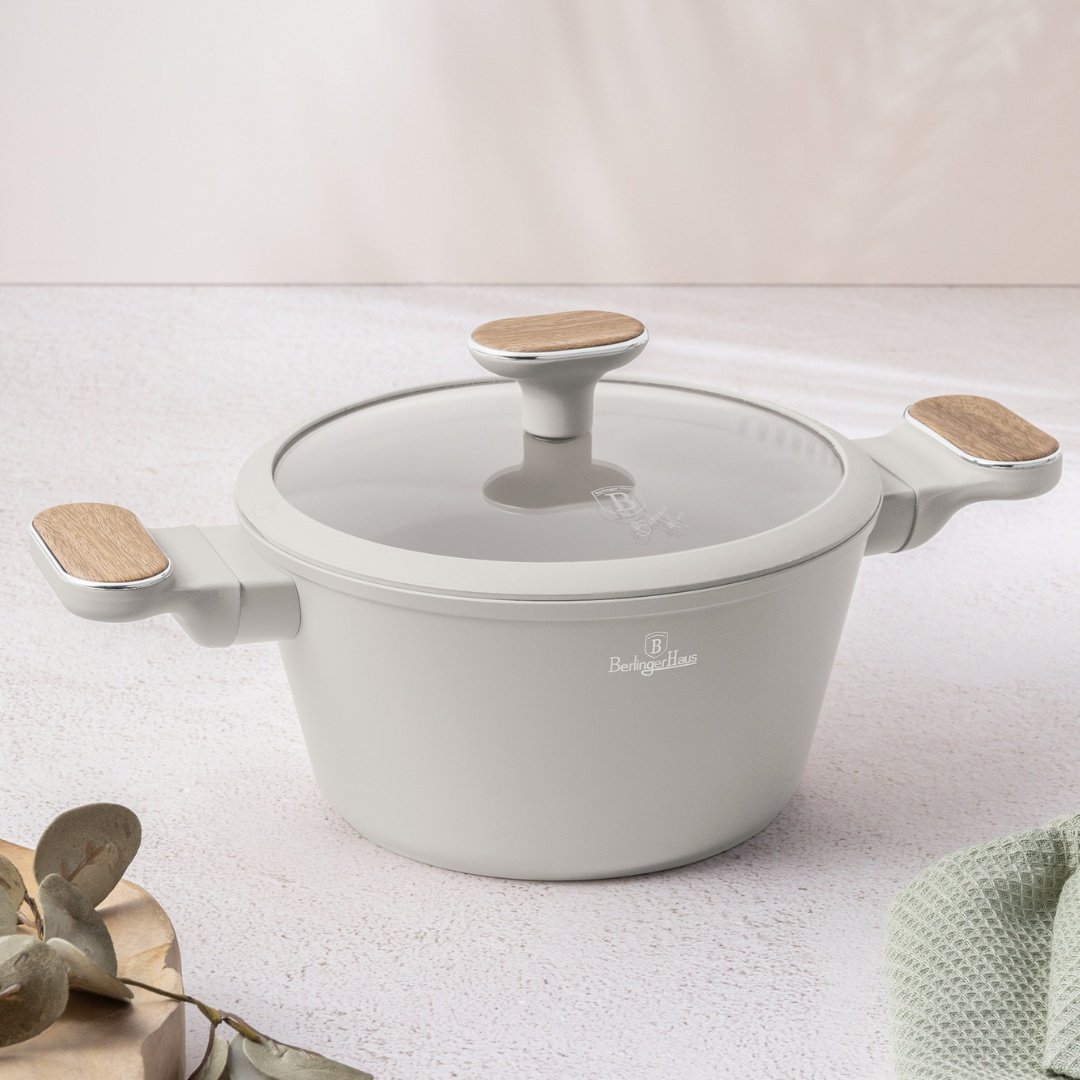 Garnek z pokrywką 20cm BerlingerHaus BH-8319 Sahara Nordic