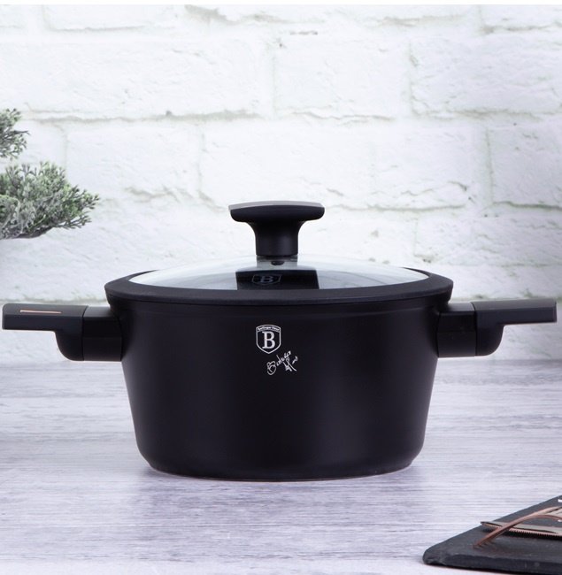 Garnek Tytanowy 20cm BerlingerHaus BH-7086 Monaco / Black Rose Collection