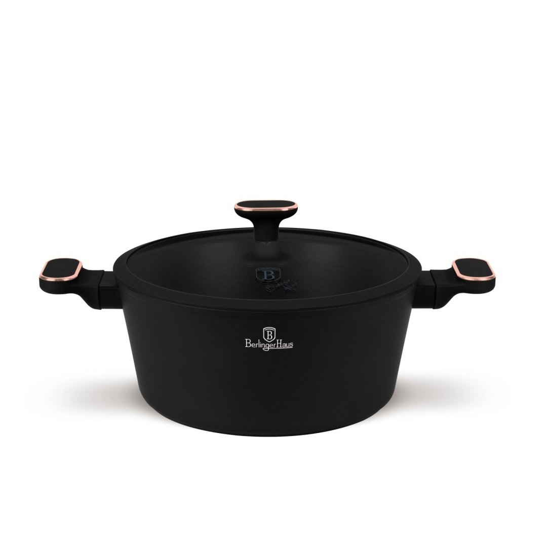 Garnek z pokrywką 28cm BerlingerHaus BH-8359 Black Rose