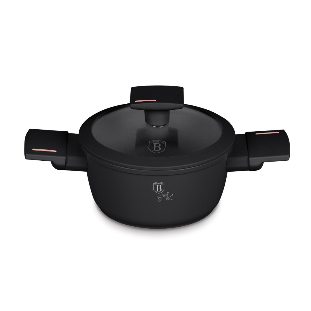 Mini garnek z pokrywką 14 cm BerlingerHaus Monaco/ Black Rose Collection BH- 8285