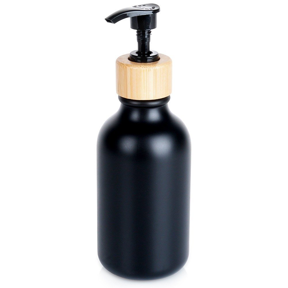 Dozownik do mydła płynu do naczyń na mydło czarny 300ml VILDE 569963