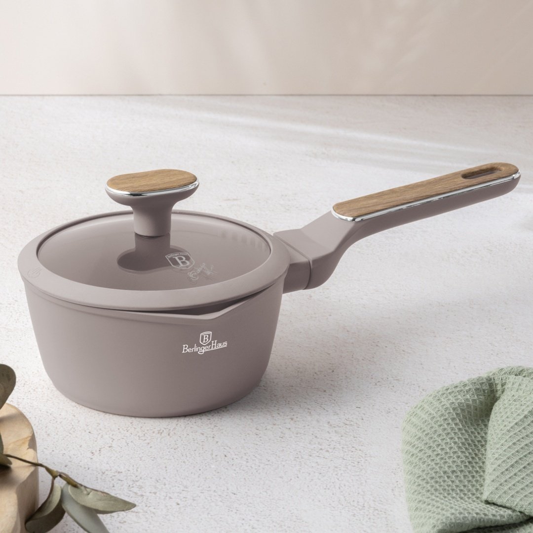 Rondel 16cm z pokrywką BerlingerHaus Taupe Nordic BH-8331