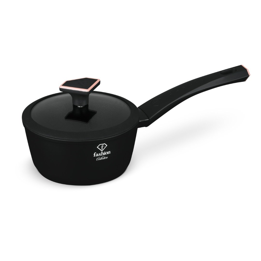Rondel 1,2 L z pokrywką Fashion TV FTV-0026 Matte-Black Rose Gold
