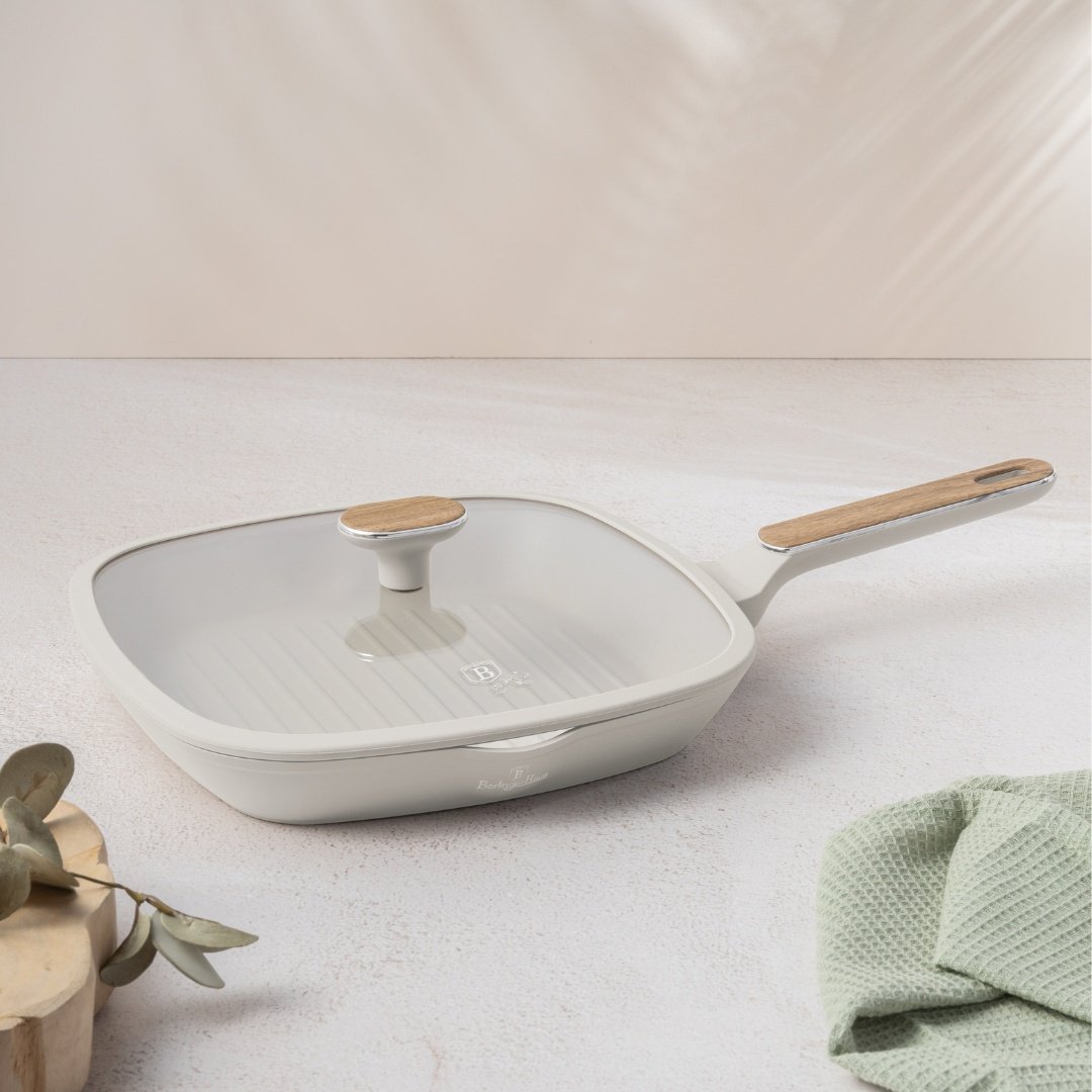 Patelnia grillowa 28 cm z pokrywką BerlingerHaus Sahara Nordic BH-8317