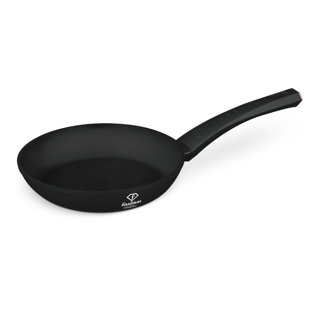 Patelnia z powłoką tytanową 20cm Fashion TV FTV-0020 Matte Black- Rose Gold