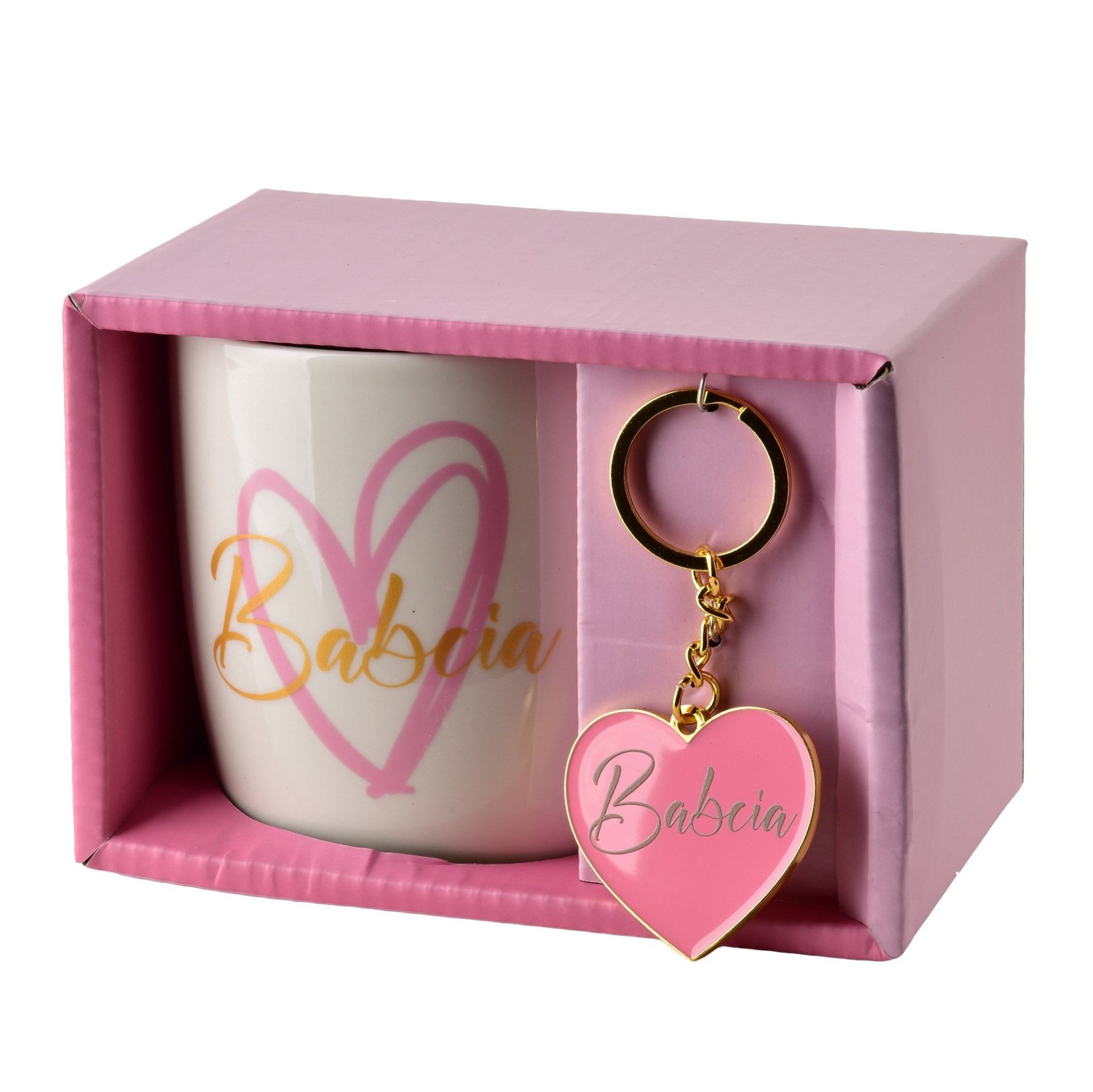 Mondex BABCIA Kubek z brelokiem 350ml 8,5x12x9cm