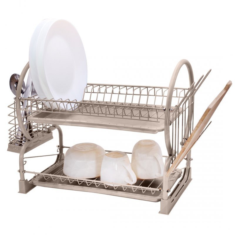 SUSZARKA DWUPOZIOMOWA DO NACZYŃ Z OCIEKACZEM I TACĄ 4029