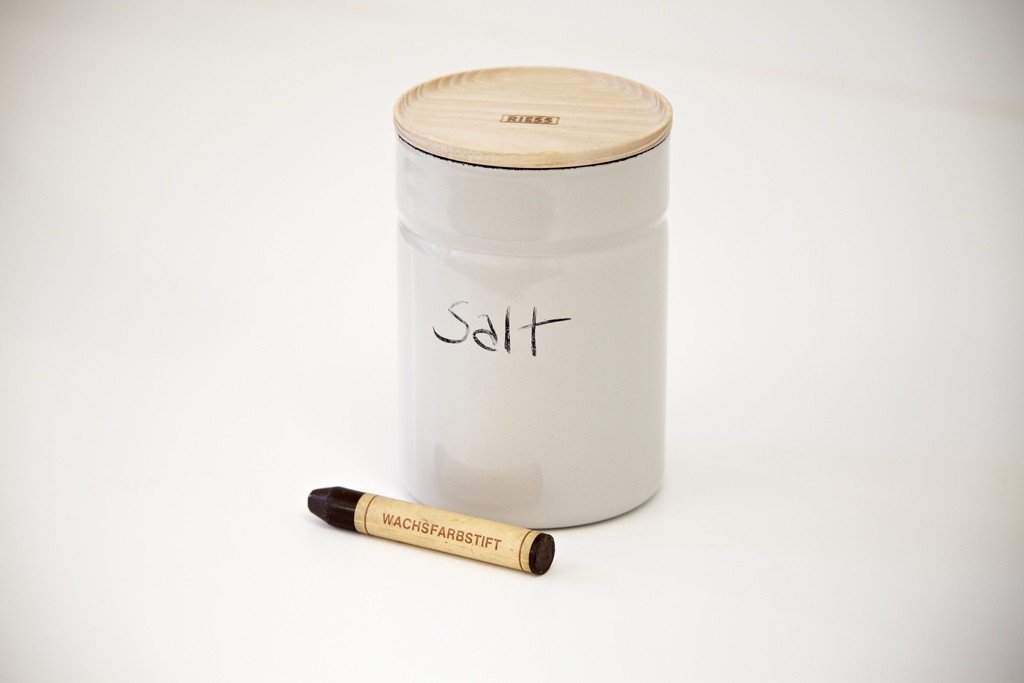 RIESS - Pojemnik kuchenny z drewnianą pokrywą 0,2l Fresh Tomato