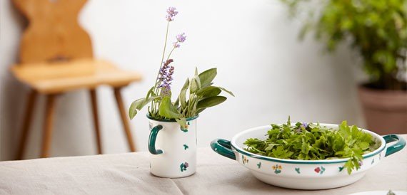 RIESS - Garnek wysoki 1,5l 16cm GMUNDNER Streublumen