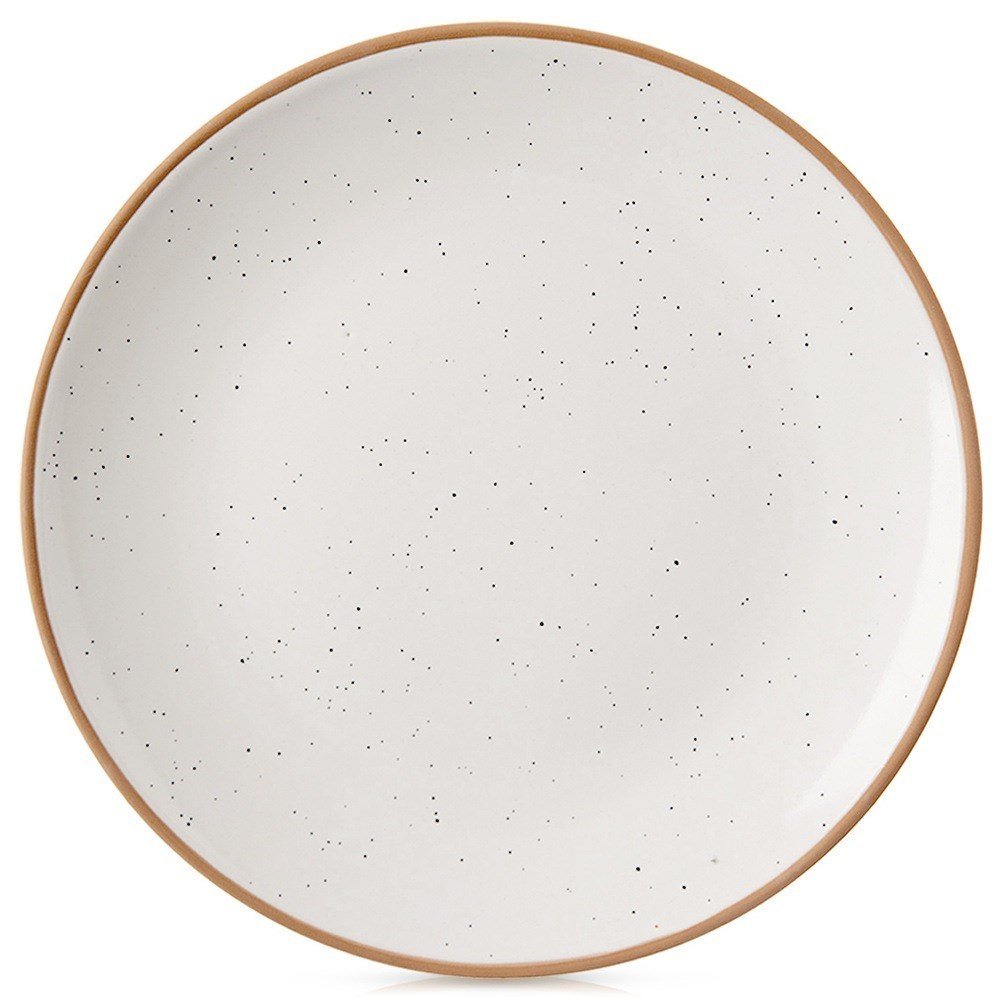 Talerz obiadowy płytki ceramiczny beżowy 27cm ORION 129113