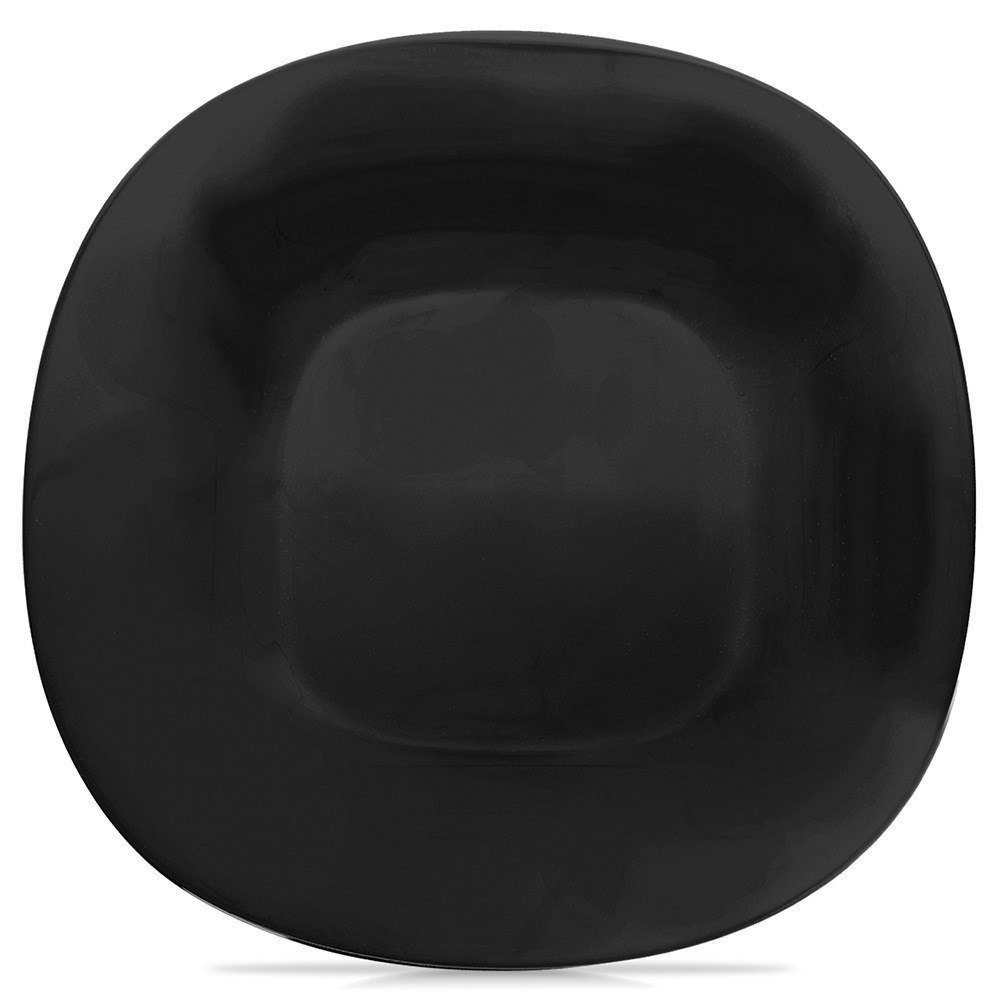 Talerz obiadowy płytki szklany czarny LUNA 26.5cm ORION 129547