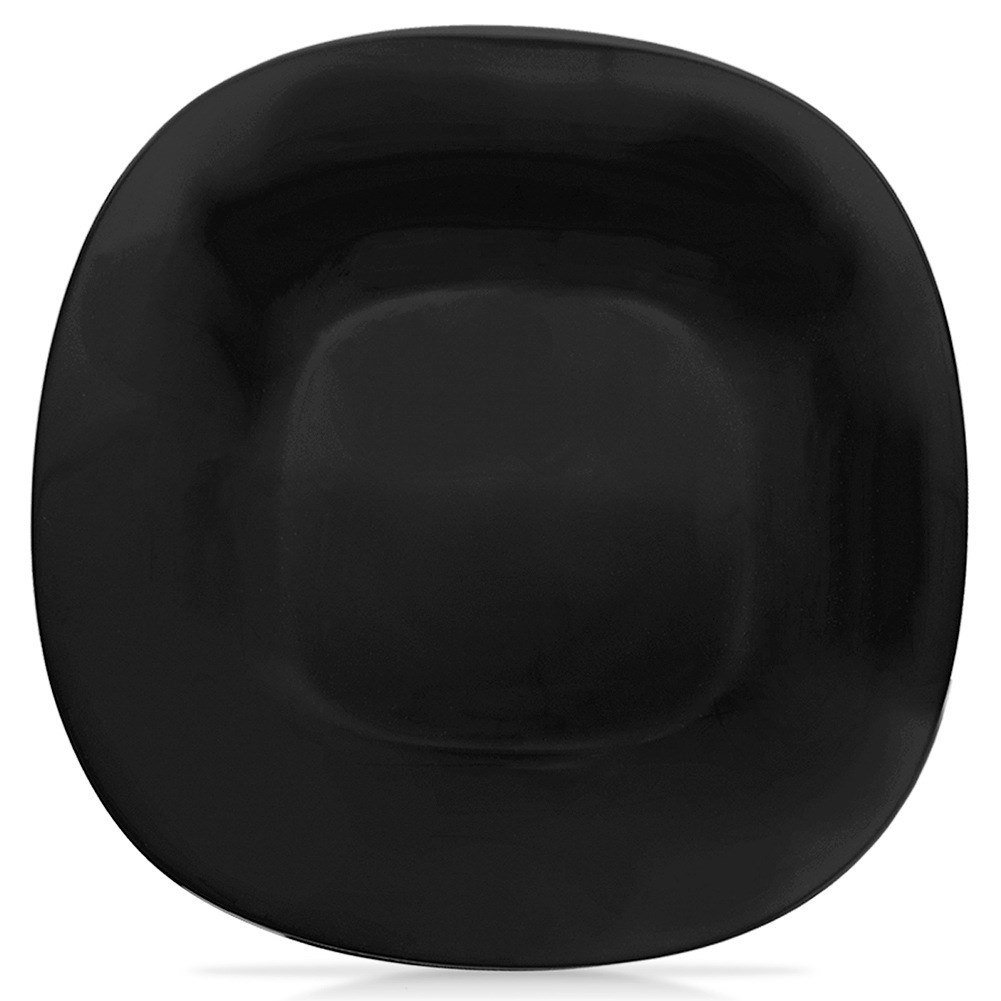 Talerz deserowy szklany czarny LUNA 20.5x20.5x1.8cm ORION 129549
