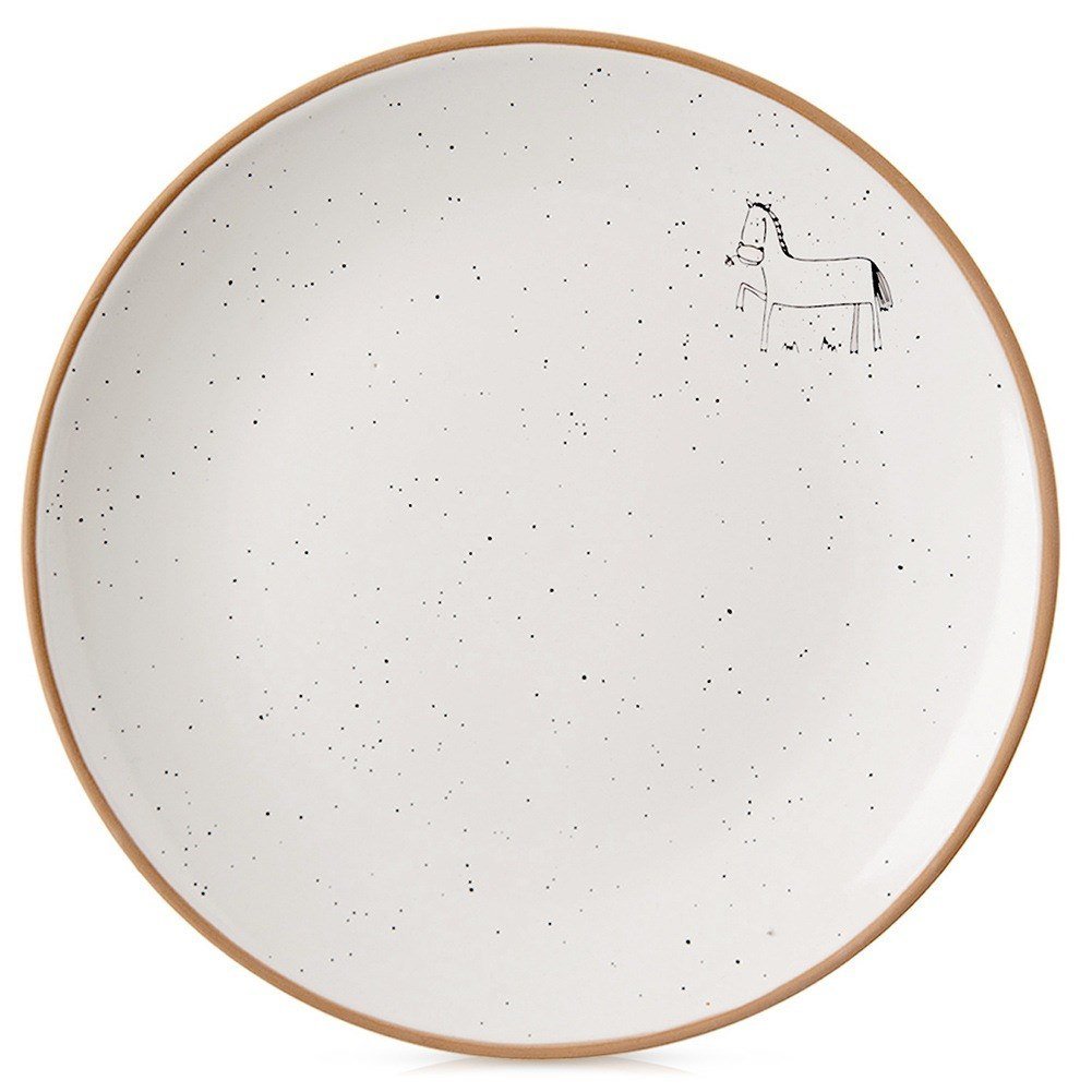 Talerz deserowy ceramiczny beżowy 20cm ORION 129109