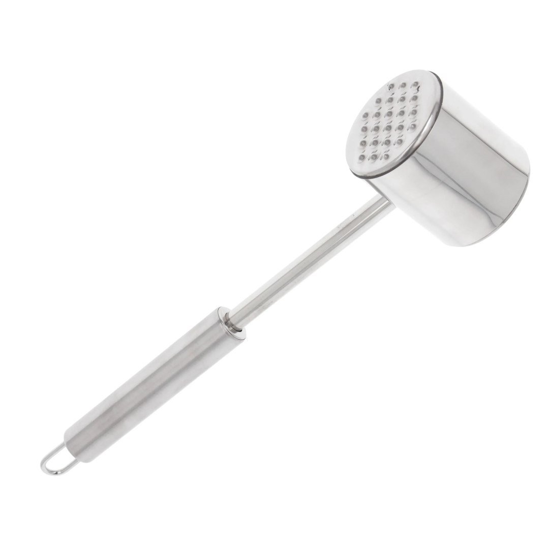Tłuczek młotek do mięsa kotletów DUŻY metalowy srebrny BRUNBESTE BB-3336