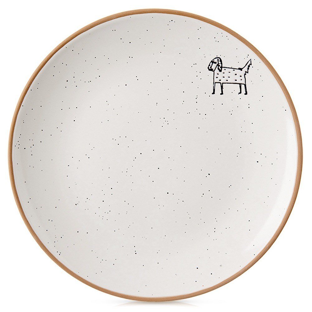 Talerz deserowy ceramiczny beżowy 20cm ORION 129111
