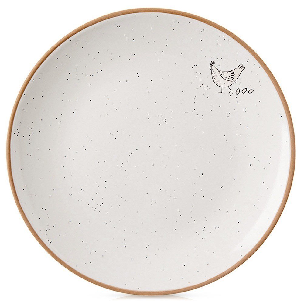 Talerz deserowy ceramiczny beżowy 20cm ORION 129112
