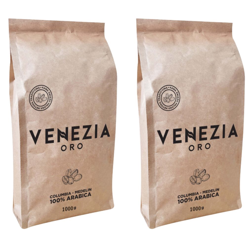 Kawa ziarnista Świeżo palona Venezia Oro 2x1kg