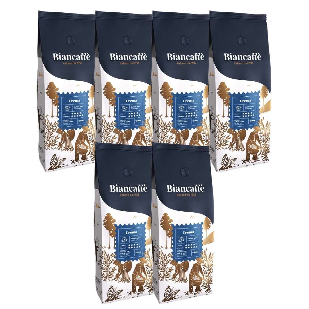 Kawa włoska ziarnista Biancaffe Espresso Crema 6kg