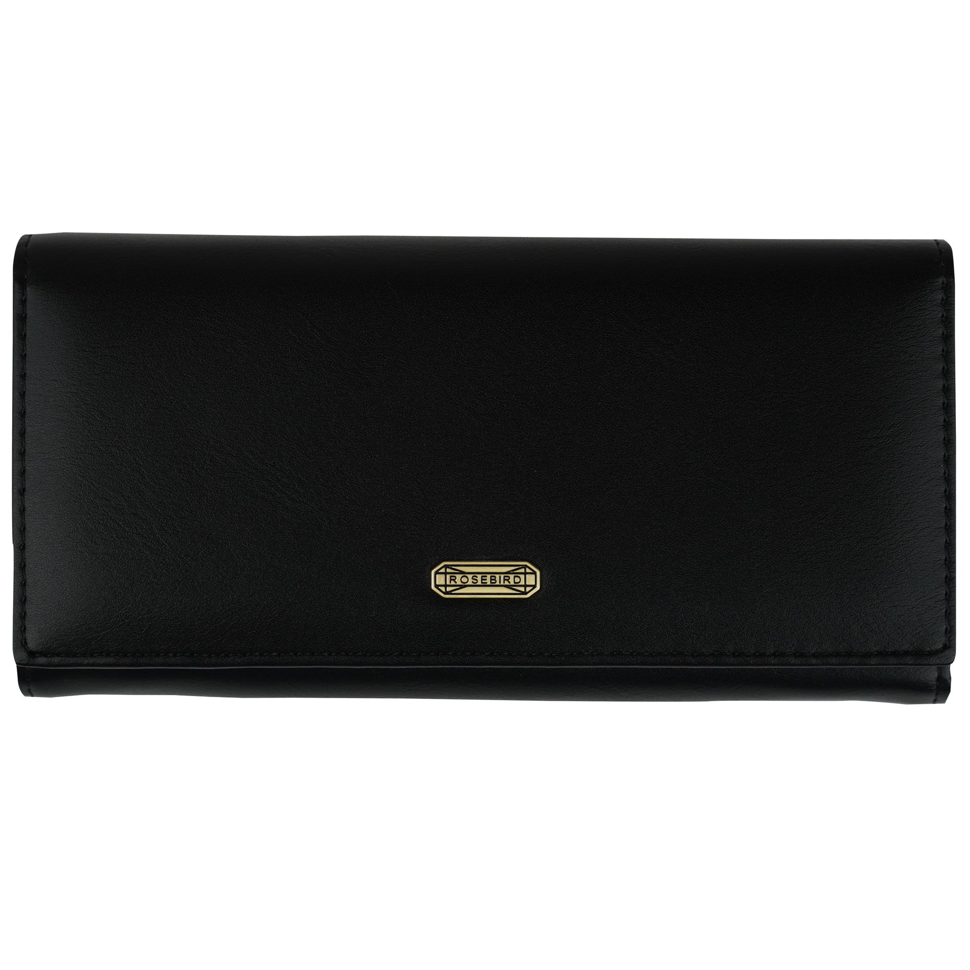 Czarny damski portfel