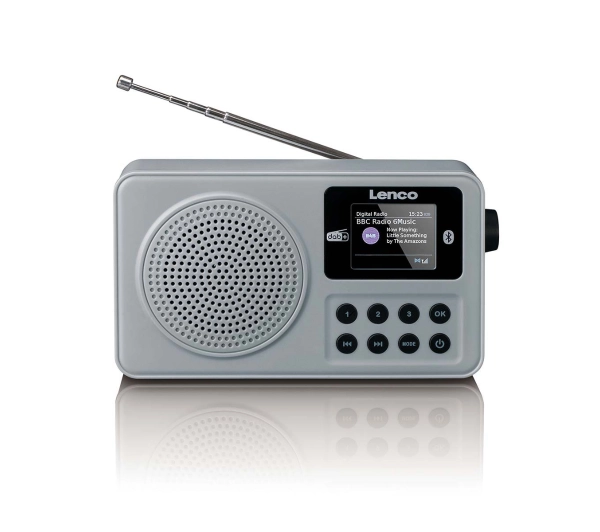 Lenco PDR-034GY Radio FM DAB+ Bluetooth Szary