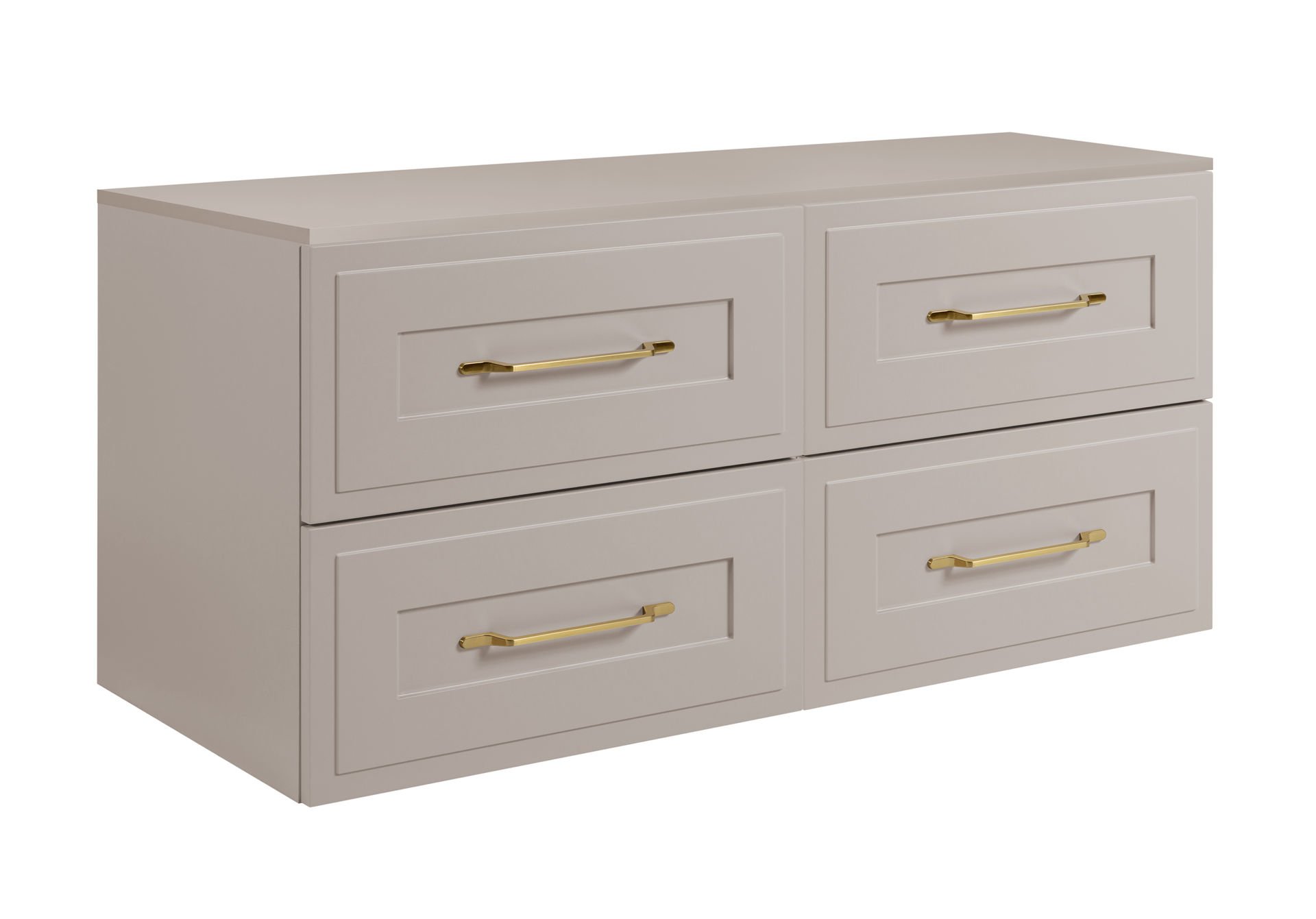 Zestaw mebli łazienkowych Rodan Classic z szafkami podumywalkowymi 80 cm z blatem 160 cm kaszmir