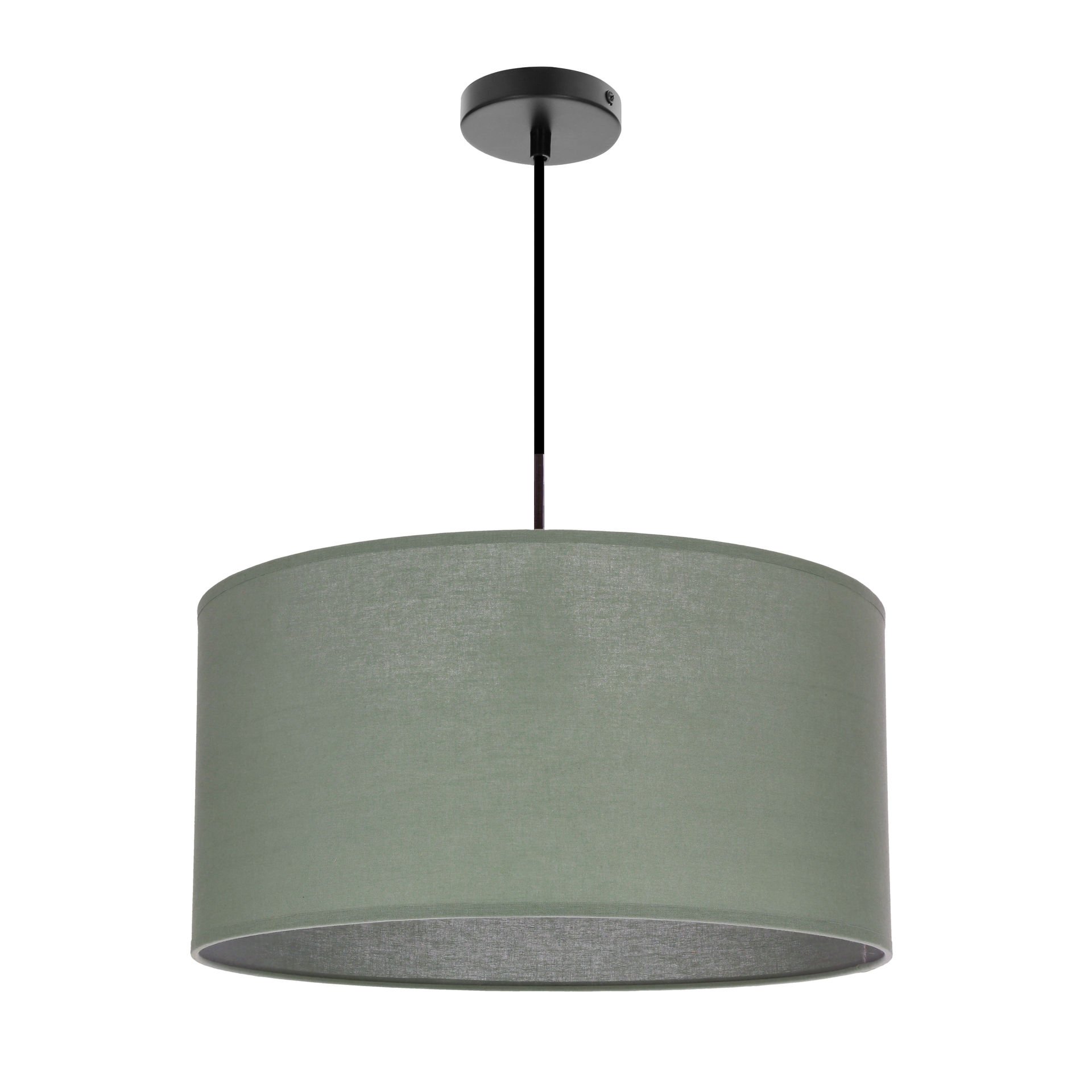 Lampa Wisząca Shanti 31-38654 1Xe27 Czarna Abażur Miętowy