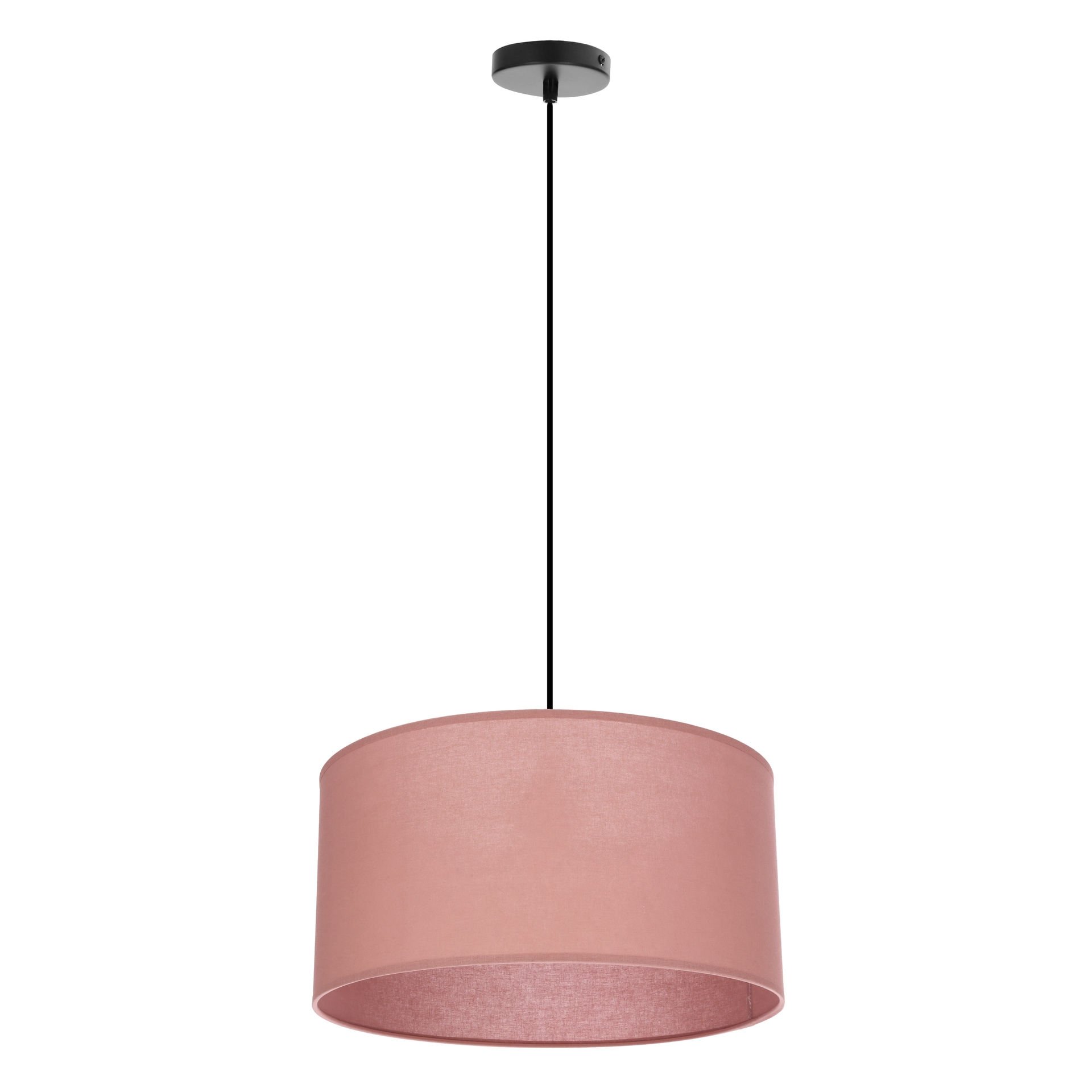 Lampa Wisząca Shanti 31-38647 1Xe27 Czarna Abażur Wrzosowy