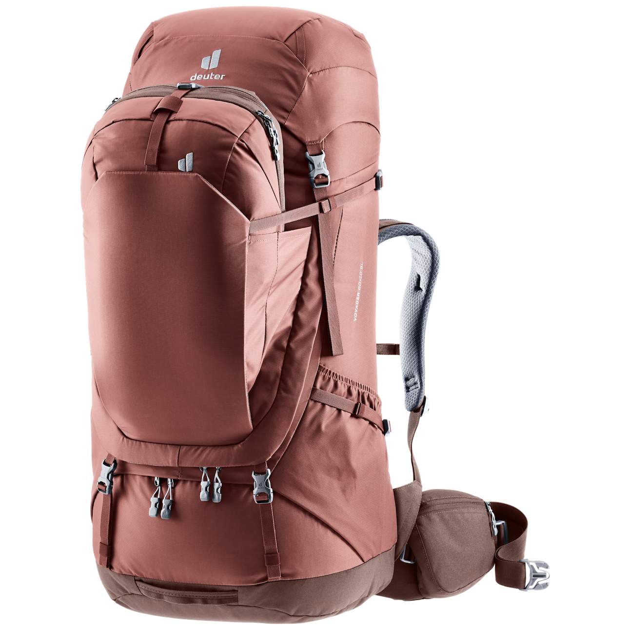 deuter plecak turystyczny Voyager 60 plus 10 SL Caspia - rodzynkowa czerwień