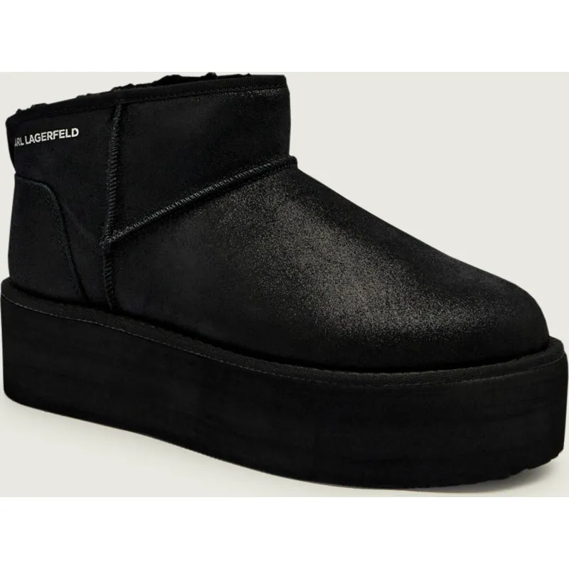 Karl Lagerfeld Śniegowce THERMO Lo Pull On | zamsz