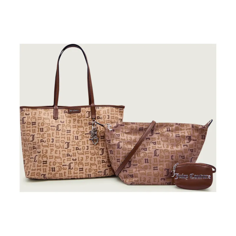Juicy Couture Dwustronna shopperka 2w1 + saszetka Joan