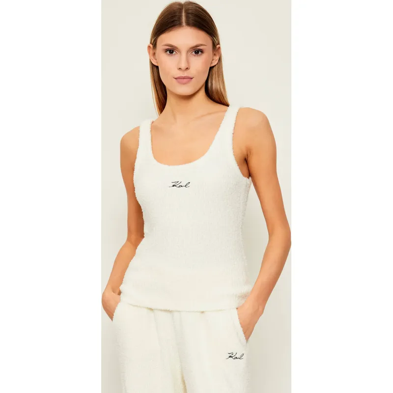 Karl Lagerfeld Polarowy top | Slim Fit