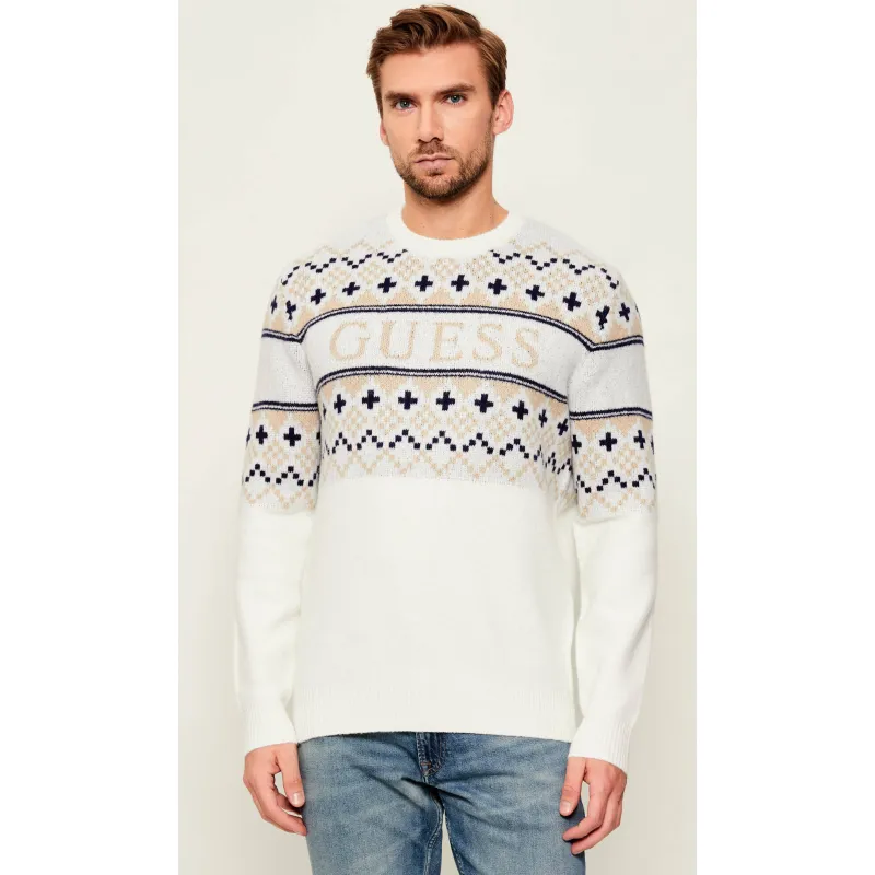 GUESS Sweter | Regular Fit | z dodatkiem wełny