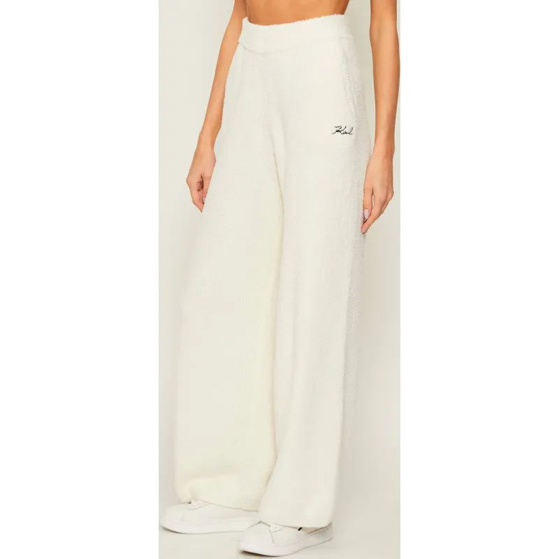 Karl Lagerfeld Polarowe spodnie | Relaxed fit
