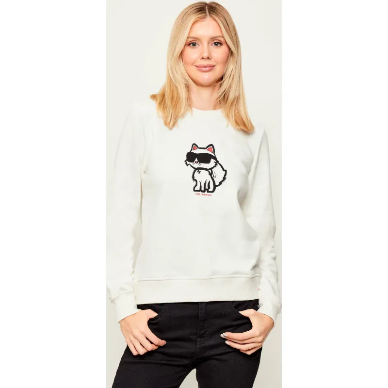 Karl Lagerfeld Bluza ikon sketch Straight fit