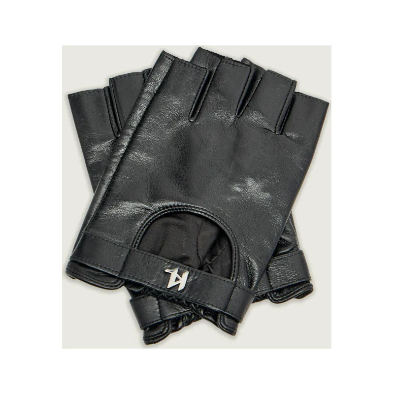 Karl Lagerfeld Skórzane mitenki K/monogram